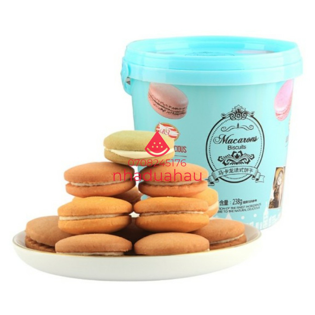 Xô bánh macaron 2 vị hiệu BX 238g - Đài Loan