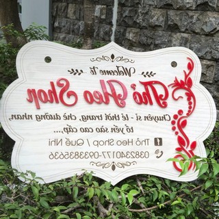 Bảng gỗ livestream, Chụp ảnh Tên Shop - Miễn phí thiết kế theo yêu cầu KH
