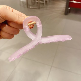 Kẹp tóc càng cua dài màu thạch đẹp KT31