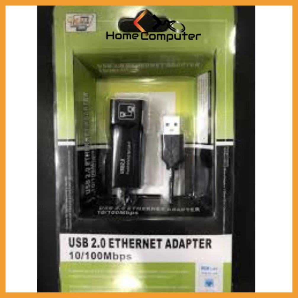 Cáp chuyển usb ra lan 2.0, usb to lan, usb sang cổng lan loại tốt.Bảo hành 6 tháng