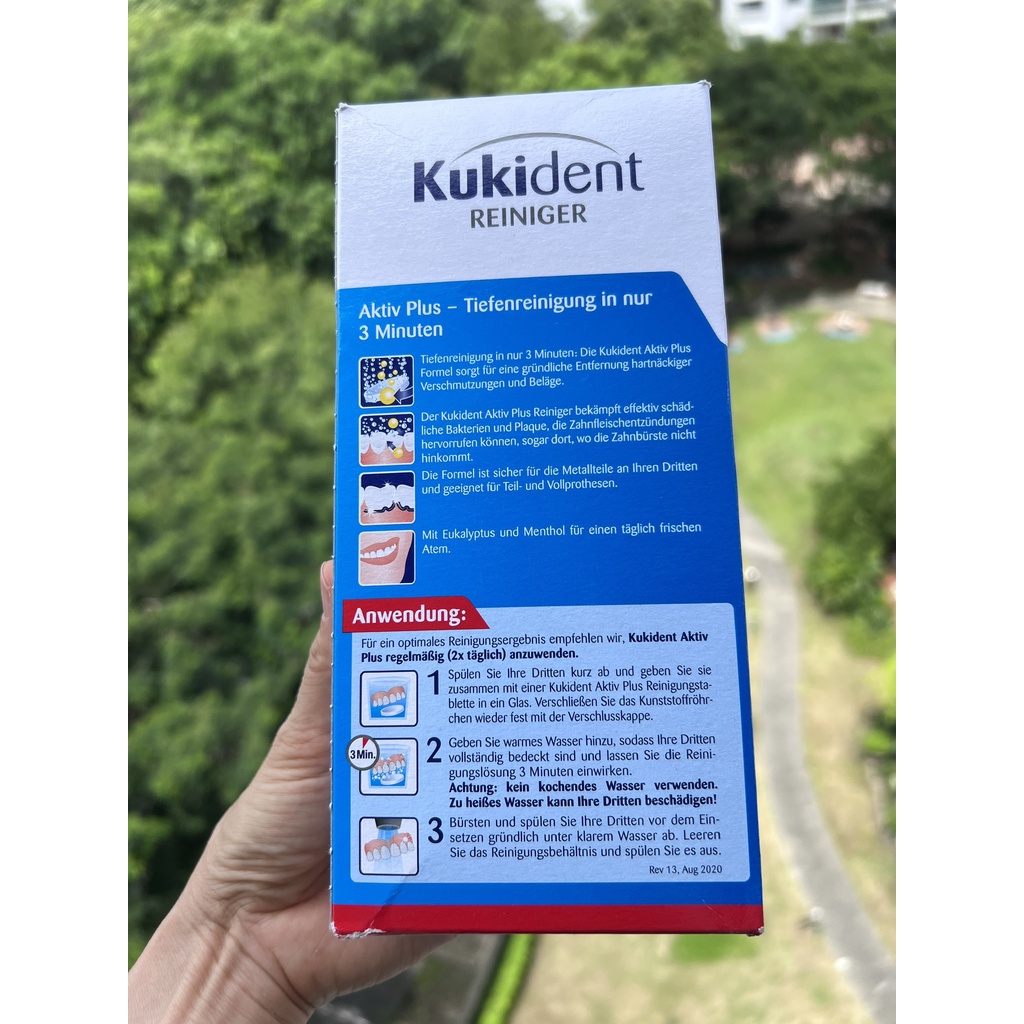 Viên sủi làm sạch răng giả và niềng răng có thể tháo rời Dontodent