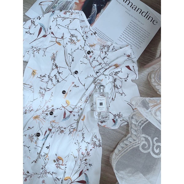 Áo babydoll nữ hoạ G193 CÓ BIGSIZE hoạ tiết hoa nhí đẹp nhẹ nhàng nữ tính, thời trang thiết kế GEM.VN