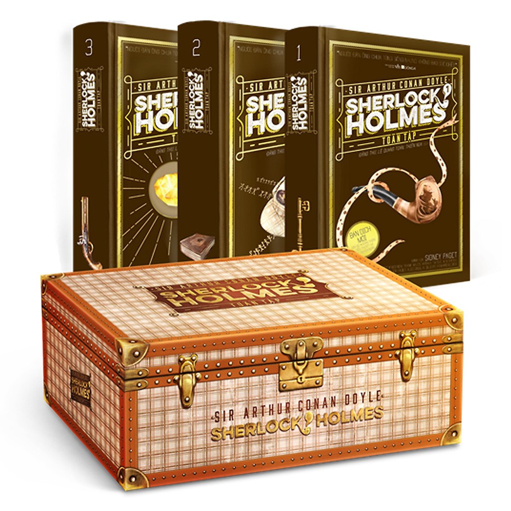 Sách - Sherlock Holmes Toàn Tập (3 Tập - Bìa Cứng - Hộp Ngang) | BigBuy360 - bigbuy360.vn