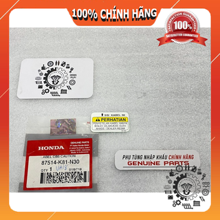 Tem cảnh báo cbs vario 2018 chính hãng honda indo 87514k81n30