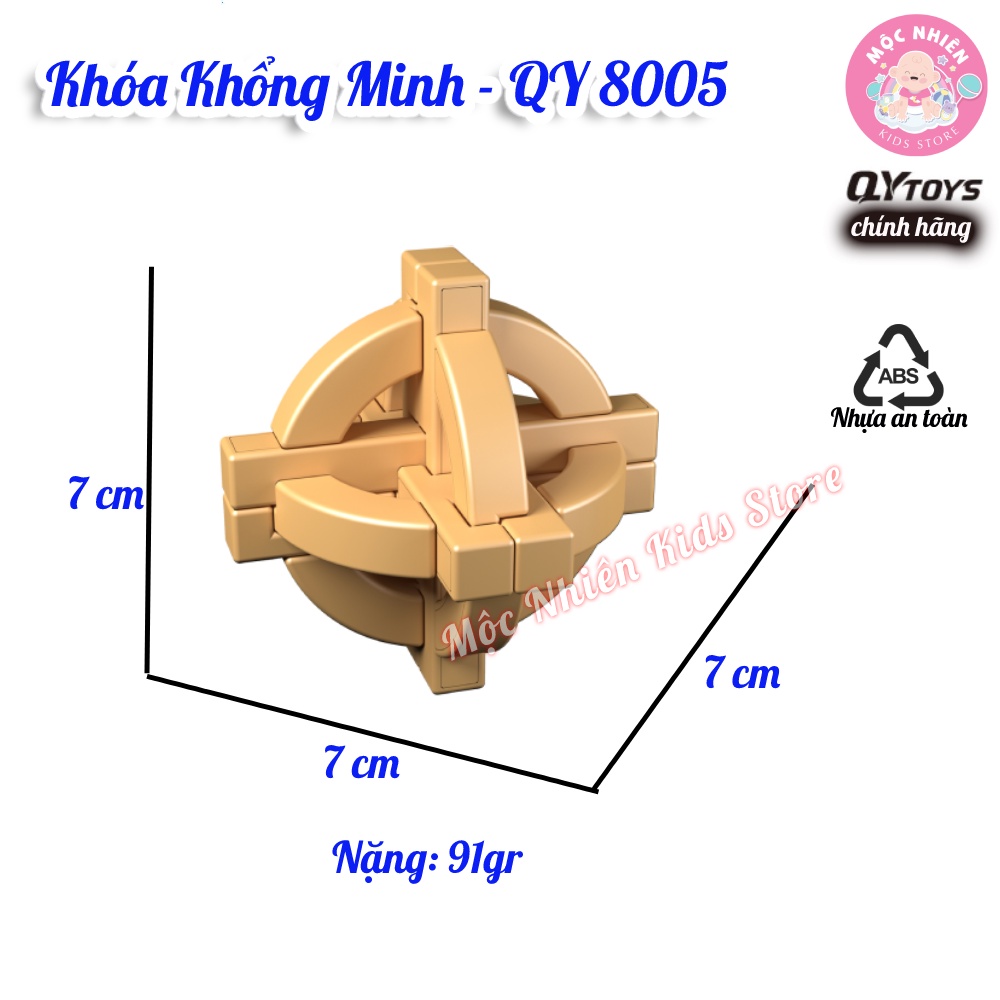 Đồ Chơi Rubik Khóa Khổng Minh QY Toys - Khóa Lỗ Ban - Mộc Nhiên Kids Store