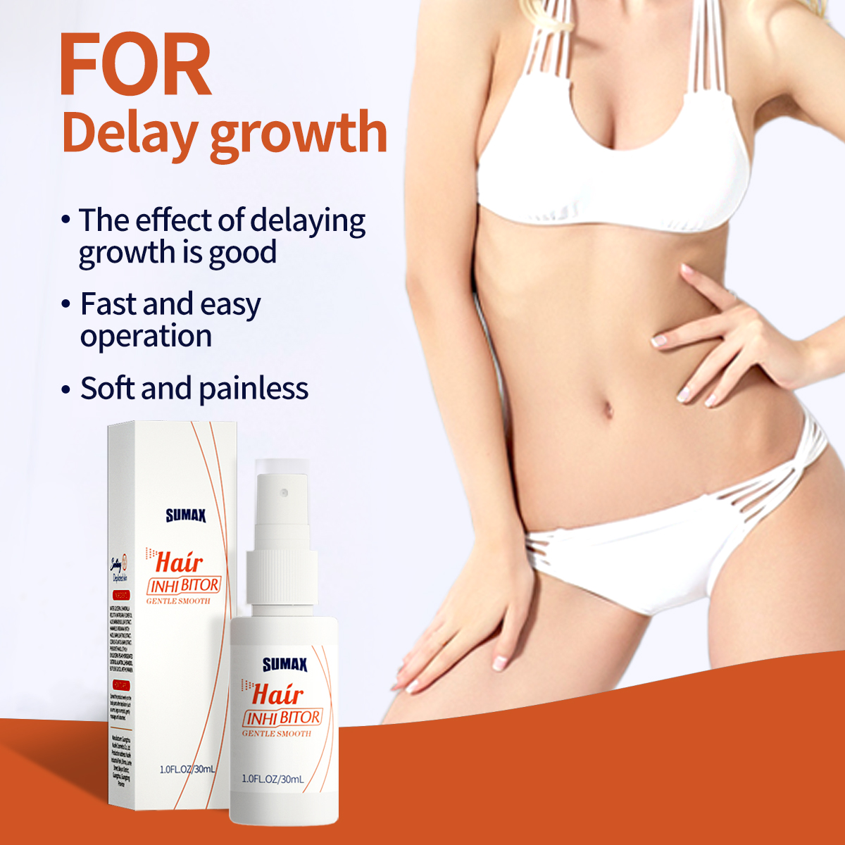 Chai xịt ức chế mọc lông SUMAX thích hợp dùng cho tay, chân, nách, bikini, nam và nữ 30ml100g | BigBuy360 - bigbuy360.vn