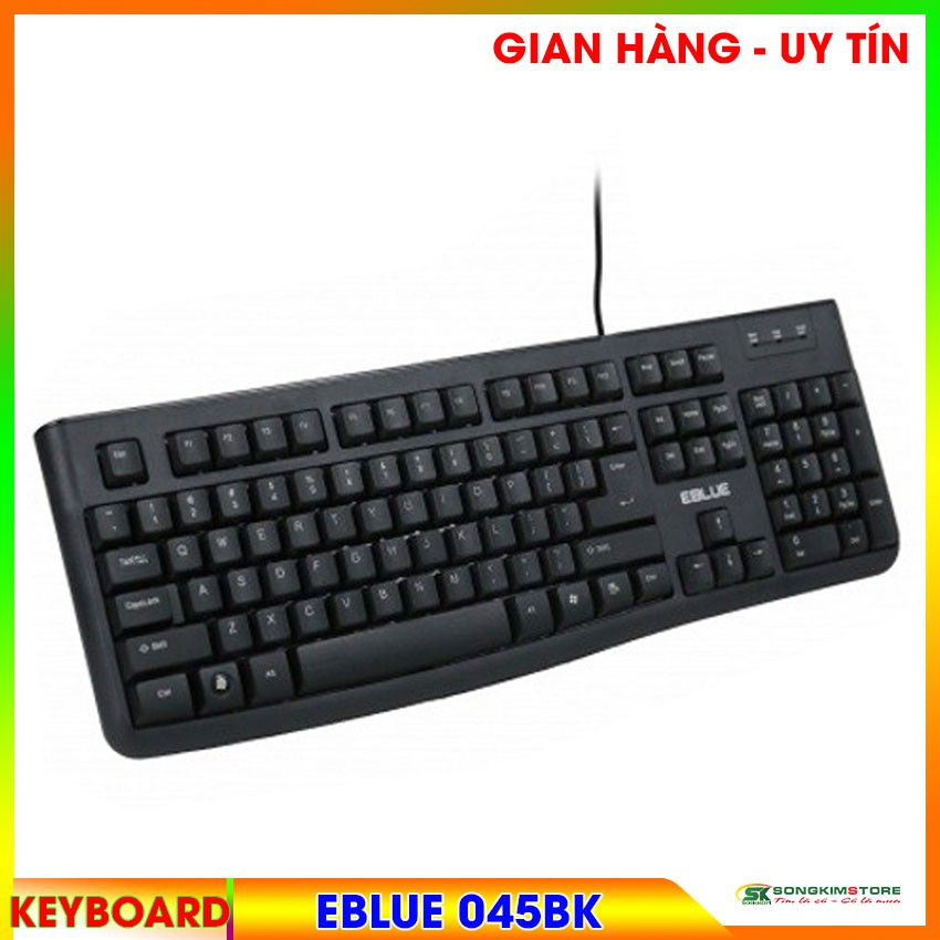 [FREE SHIP đơn 50K] Bàn phím Keyboard E-BLUE 045BK cổng USB - BH 12 Tháng