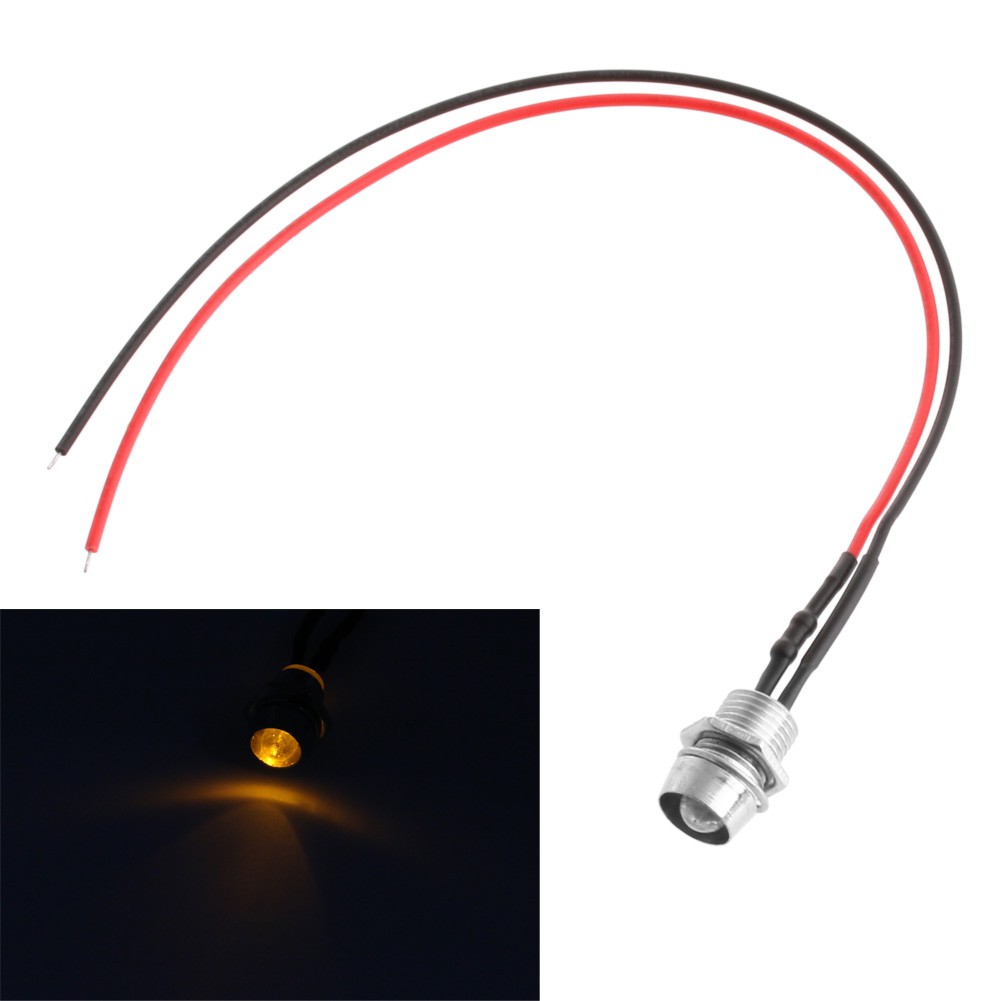 1x LED Indicateur Lumière Pilot Dash Directionnel Voiture Moto Bateau 12V Rouge