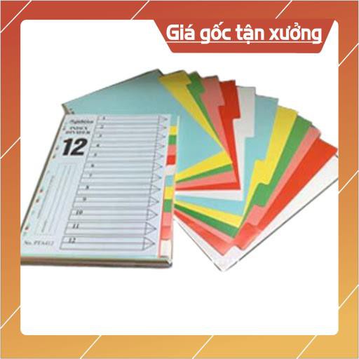 [HOT] Bìa phân trang giấy 12 số