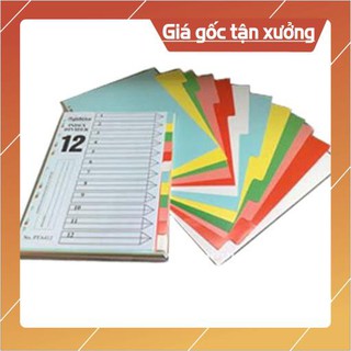 🍐 [HOT] Bìa phân trang giấy 12 số