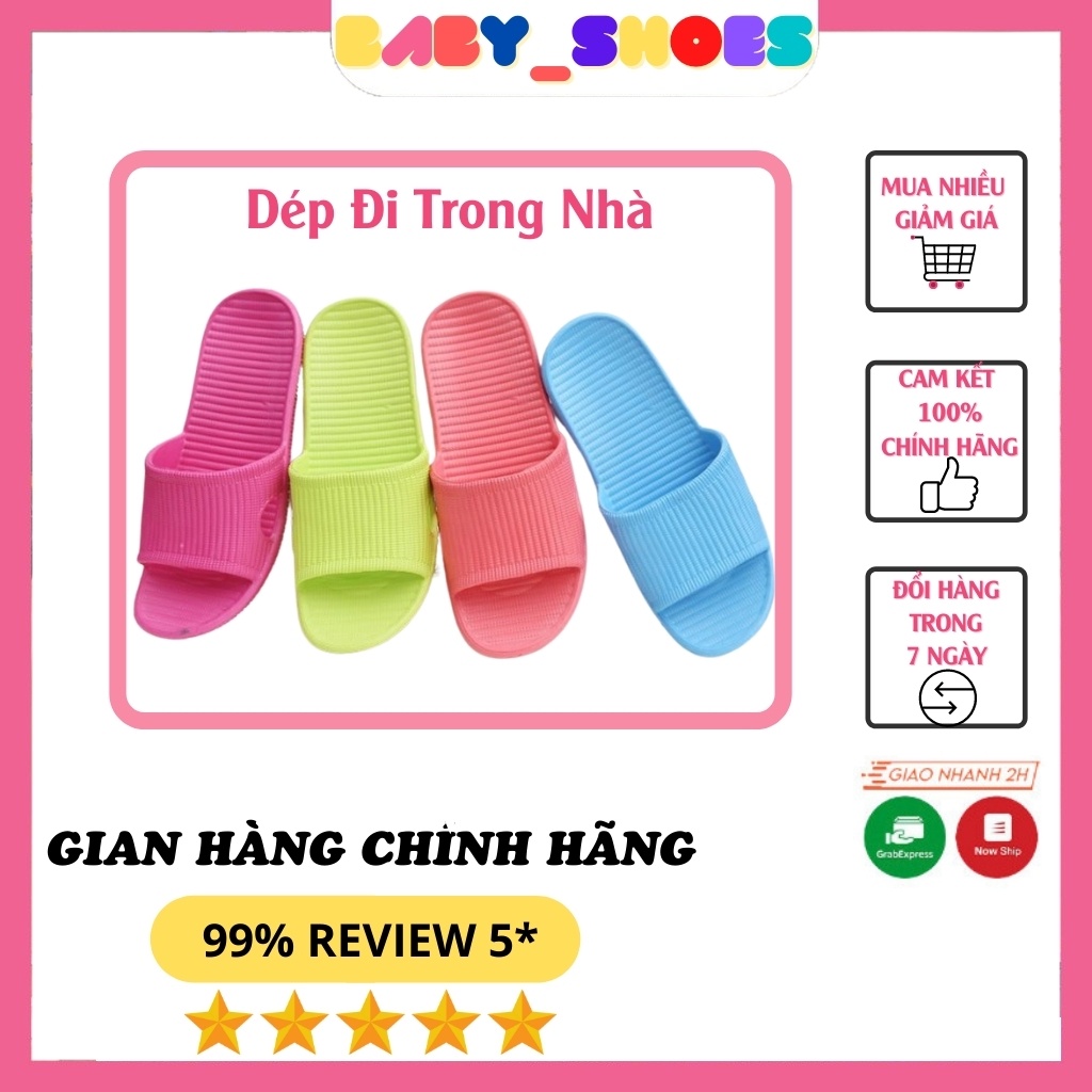 Dép Nam Nữ Đi Trong Nhà Siêu Cute, Dép Lê Chống Trơn Trượt, Siêu Nhẹ, Êm Chân Không Bong Tróc Đi Nhà Tắm Văn Phòng KX116