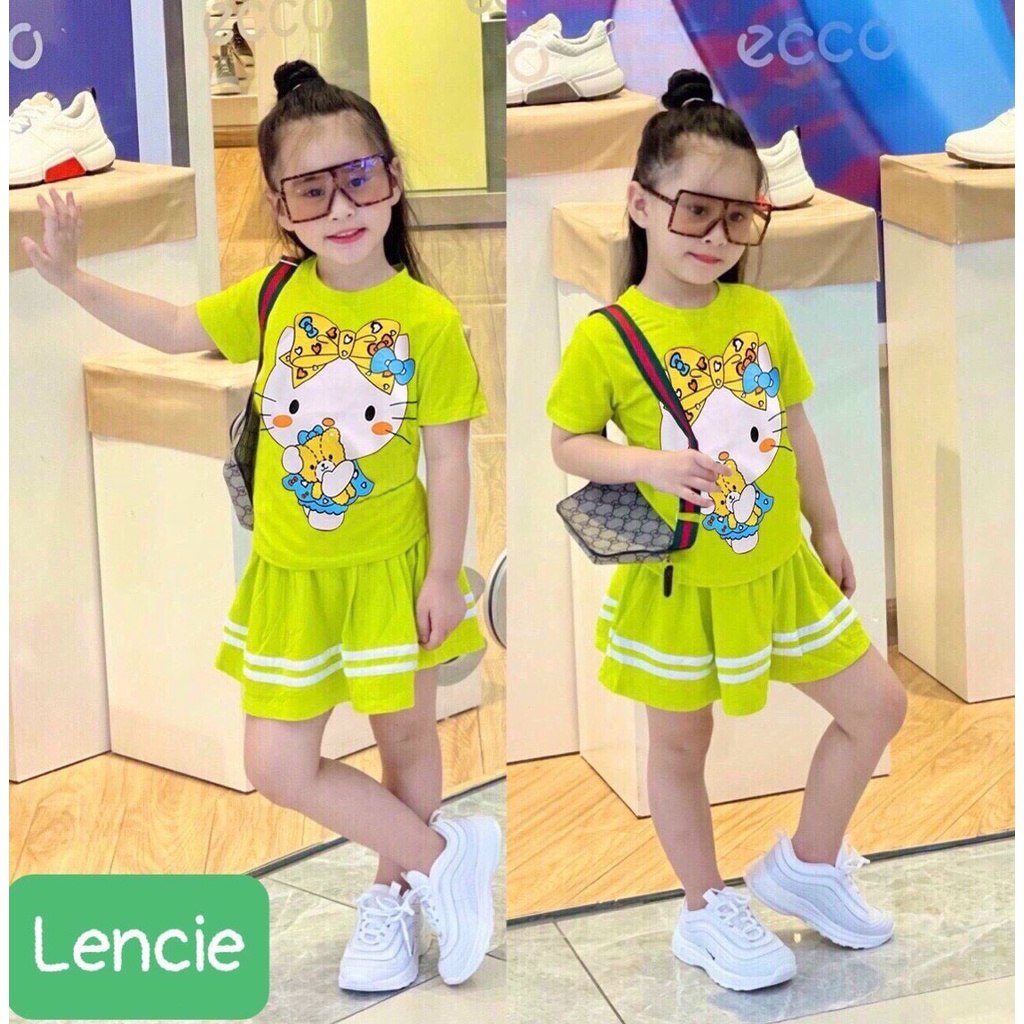 Set váy Hello Kitty bé gái dễ thương 2-9T