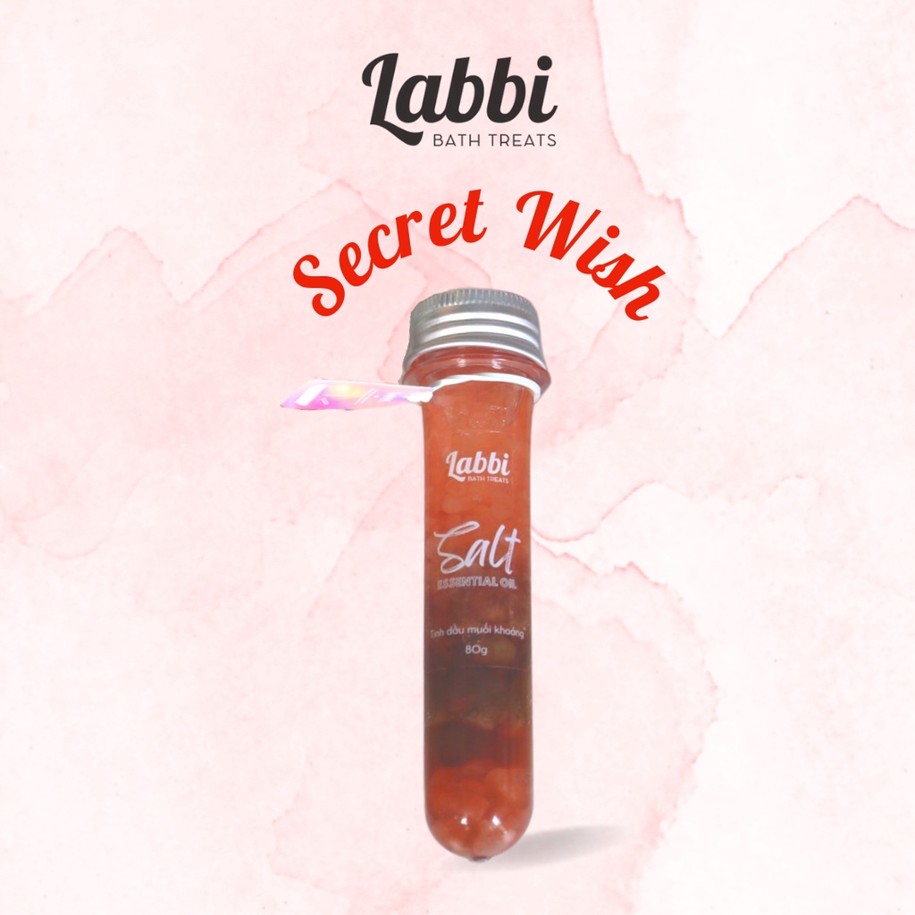 Tinh dầu muối khoáng dưỡng da ngâm bồn SECRET WISH [Labbi] Salt Essential Oil