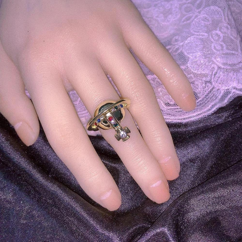 Nhẫn Thời Trang Phong Cách Hip Hop Cá Tính|Phụ Kiện Trang Sức Bằng Hợp Kim Ba Chiều Rỗng