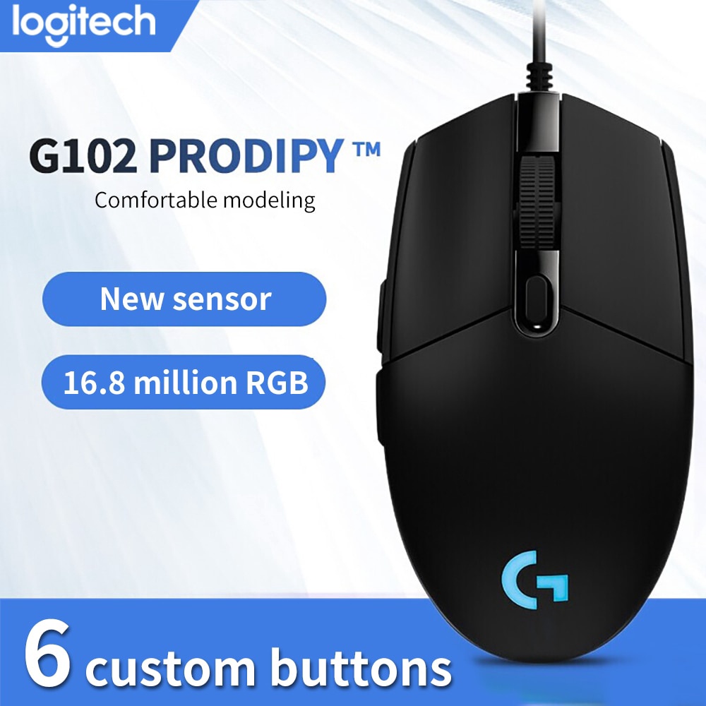 [ Hàng Hot ] ( Xã Kho Mouse ) Chuột Quang Chơi Game Logitech G102 8000dpi Hỗ Trợ HDH Windows 10 / 8 / 7