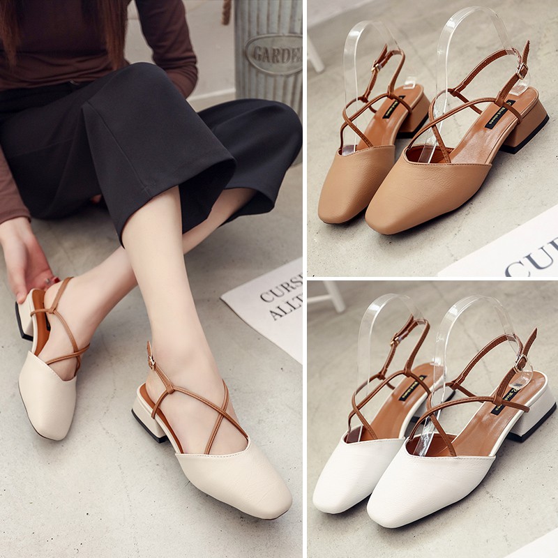 Sandal mũi vuông (có ảnh thật) | BigBuy360 - bigbuy360.vn