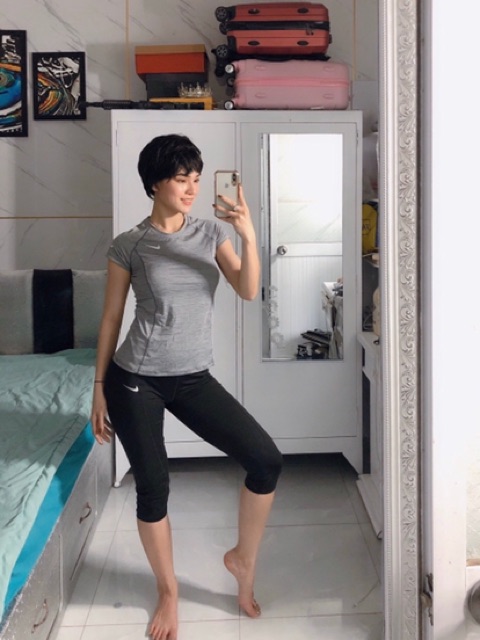 ÁO THUN CỌC TAY GYM,YOGA,THỂ THAO