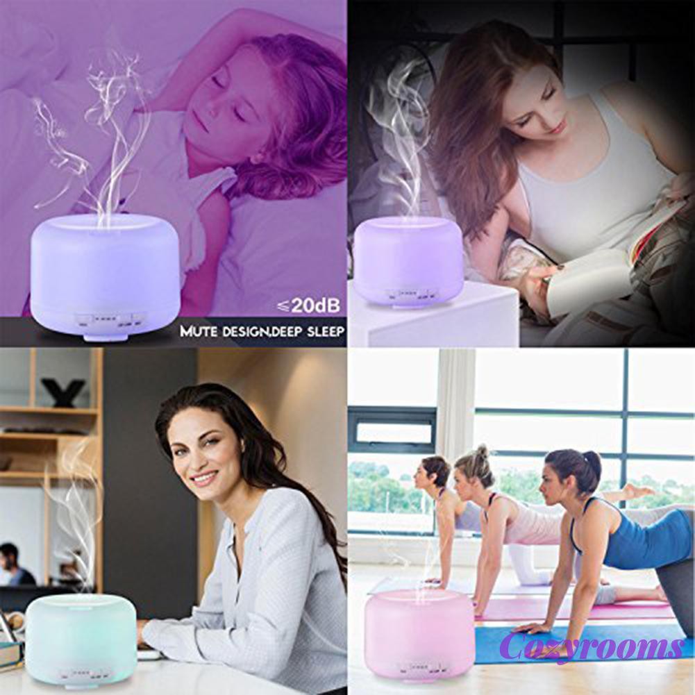 Máy Phun Sương Tạo Ẩm 500ml Tích Hợp Đèn Led 2 Chế Độ