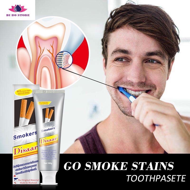 [ CHÍNH HÃNG THÁI] Kem đánh răng tẩy ố vàng Disaar dành cho người hút thuốc lá