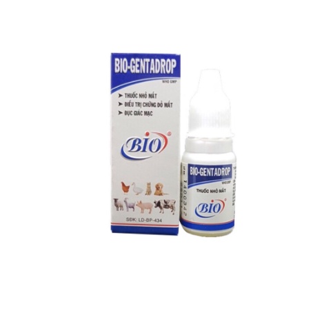 Dung Dịch Nhỏ MẮt Cho Chó MÈo BiO Gentadrop 10ml