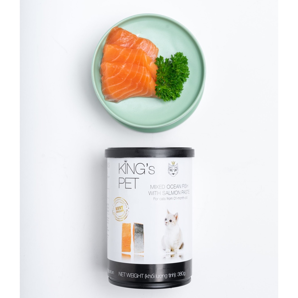 [Chính hãng] Pate lon King Pet 380gr cho mèo con từ 1 tháng tuổi