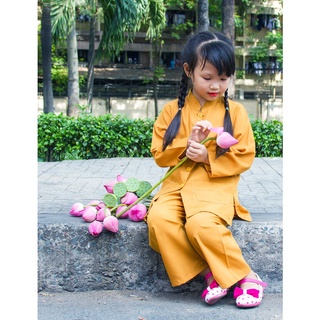 Bộ lam đi chùa cho bé trai + bé gái