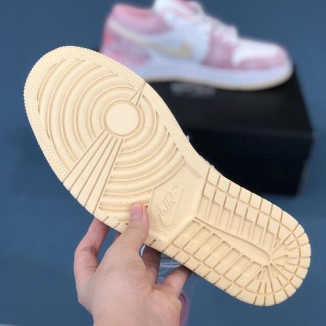 Giày Sneaker Jordan 1 Low Ice Cream Hồng Chảy, Giày Thể Thao Nữ Fullboxbill hang chuẩn