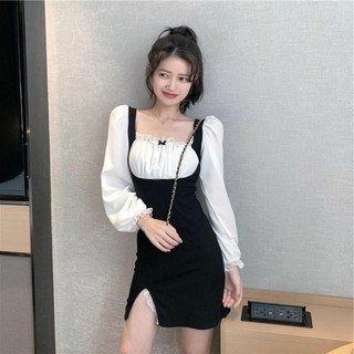 [HÀNG ORDER] ĐẦM/VÁY TIỂU THƯ DÀI TAY XẺ TÀ