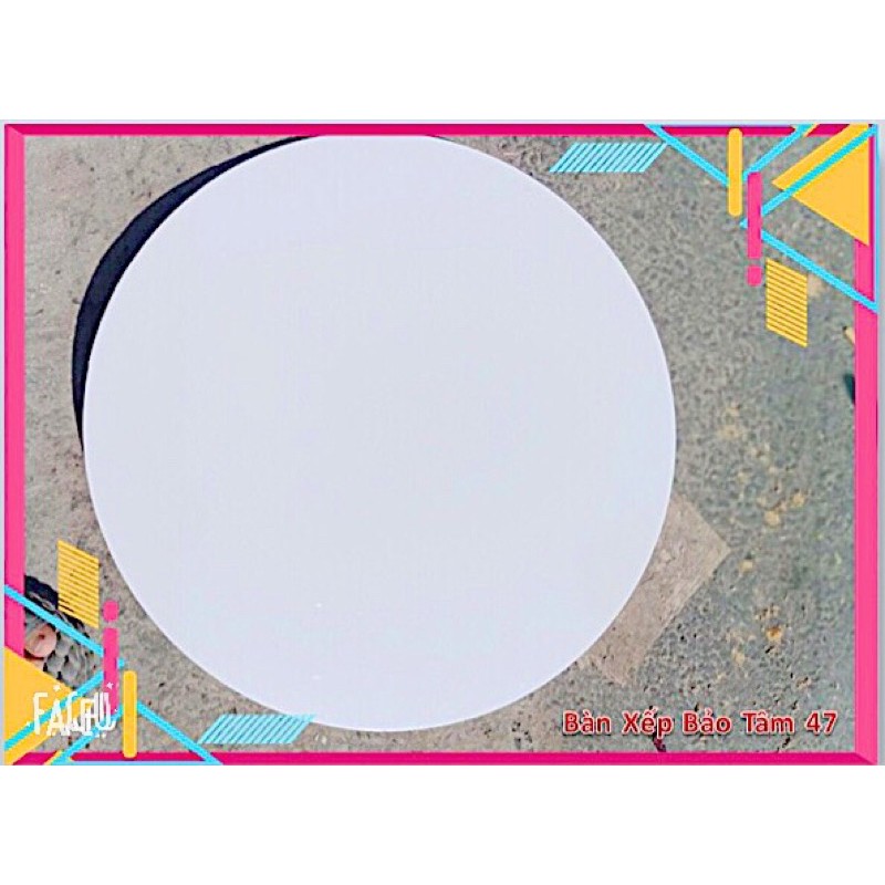 Mặt Bàn Tròn Gỗ MDF màu trắng (dk60cm)