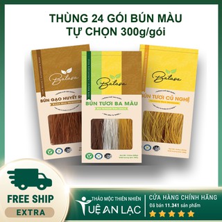 [GIÁ SỈ] Thùng 24 Gói Bún Màu Tự Chọn 300g/gói - Bún Tươi Batasa 100% Thành Phần Tự Nhiên, Không Chất Bảo Quản