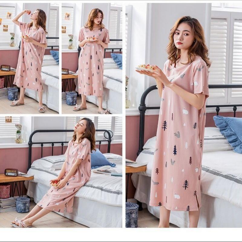 Đồ ngủ tay ngắn plus size cho nữ