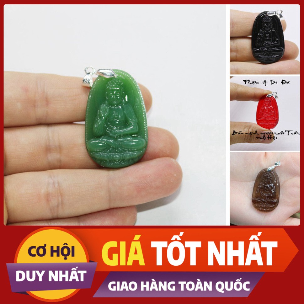 ) Mặt dây chuyền phật A Di Đà size nhỏ - Bản mệnh tuổi Tuất, Hợi - mặt phật - tượng phật - vòng cổ mặt phật