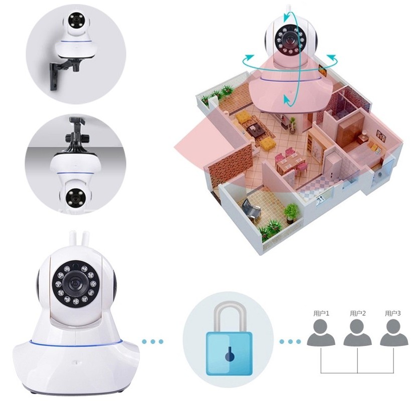 Camera giám sát và báo động PK11 (Trắng) | BigBuy360 - bigbuy360.vn