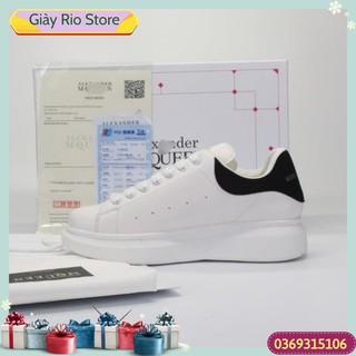 Giày thể thao sneaker MCQ gót nhung đen full box. Rio