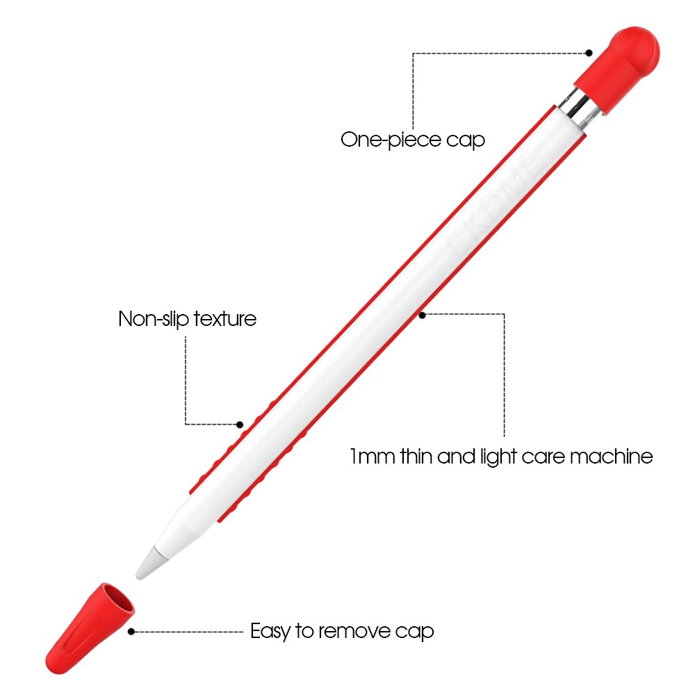 Vỏ silicone bọc bảo vệ bút stylus cảm ứng cho Apple iPad Pencil Thế Hệ 1