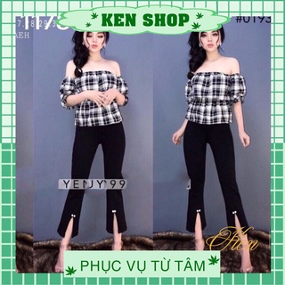Quần jean ống bát xòe ống nữ