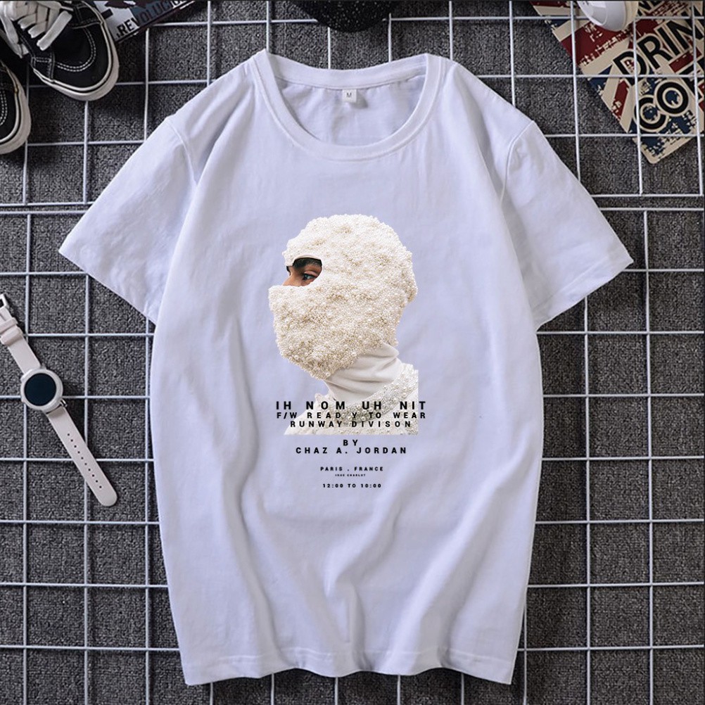 [Xả Kho] Áo thun unisex ngắn tay không cổ in decal cao cấp hình MẶT NGƯỜI NAM | BigBuy360 - bigbuy360.vn