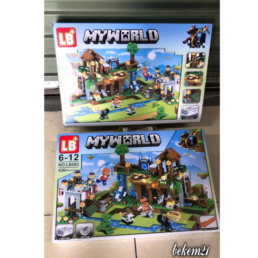 Mô hình đồ chơi lắp ráp lego nhân vật trong game Minecraft Học Viện Tuyển Sinh