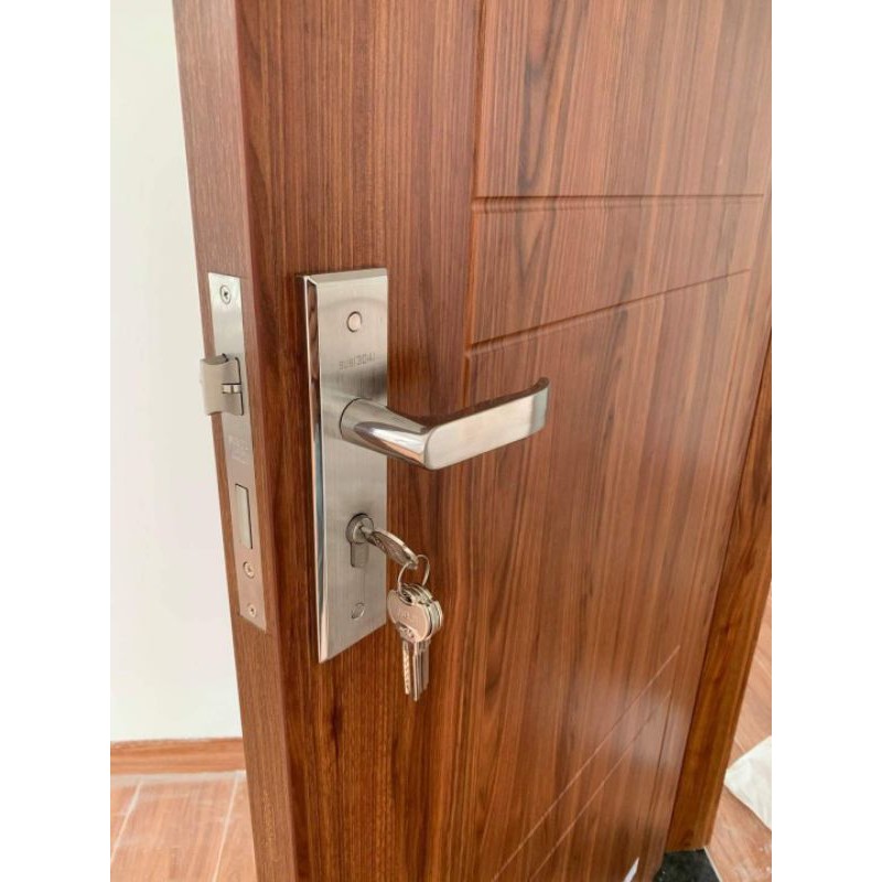 Khóa cửa tay gạt inox furji japan ruột dài 165mm
