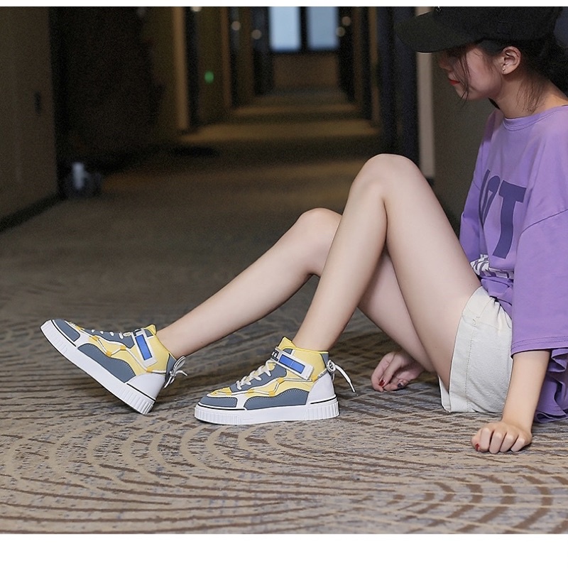 Giày thể thao cao cổ nữ hàng đẹp loại 1 về hàng, giày sneaker nữ luhana