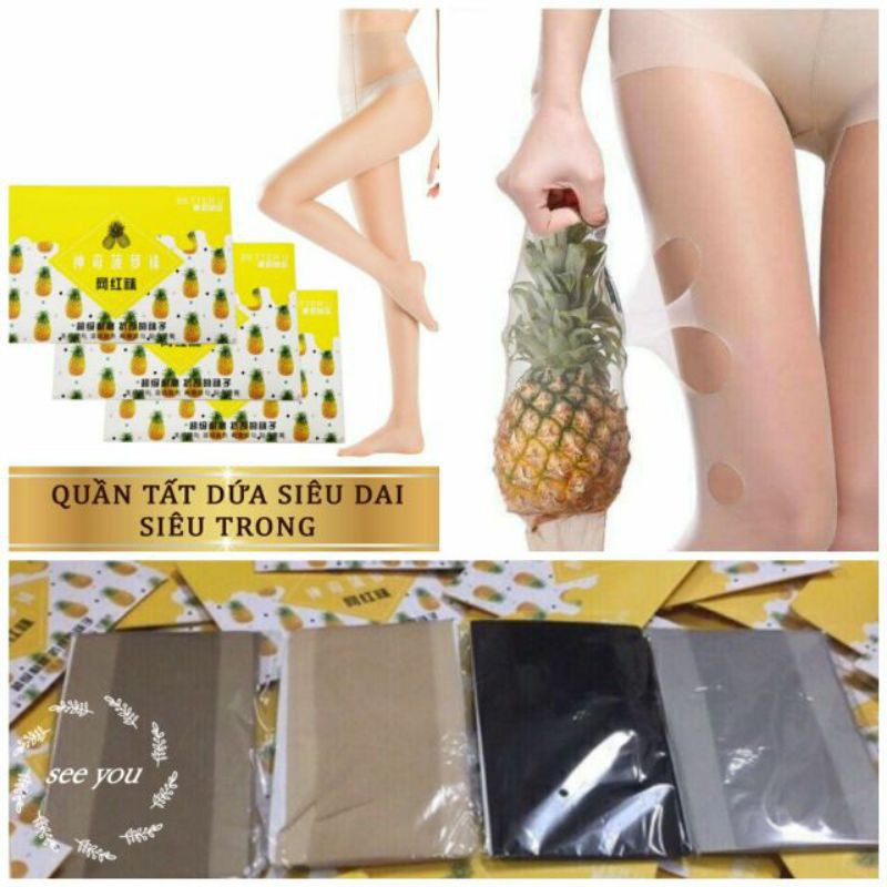quần tất dứa 8d loại 1 siêu dai, siêu thật chân