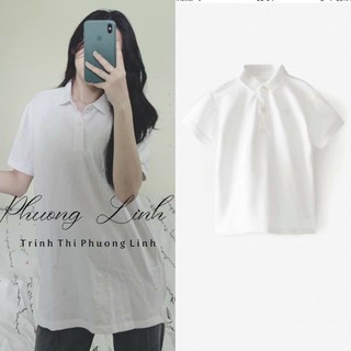 ⚡ Áo Phông⚡ Áo Polo trắng cực xịn xinh xắn