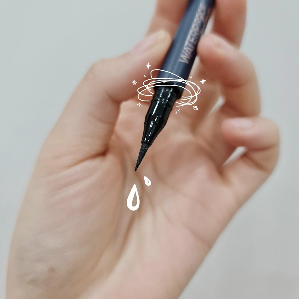 Bút Kẻ Mắt Nước Waterproof Eyeliner Pen 5ml Siêu Lì Sắc Mảnh - VACOSI