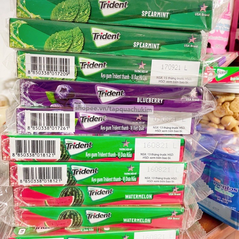 Kẹo cao su Trident USA / Singum TRIDENT Mỹ nhiều mùi | BigBuy360 - bigbuy360.vn