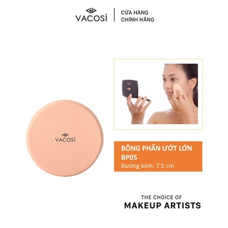 Bông Phấn Ướt Tròn Lớn VACOSI - BP05