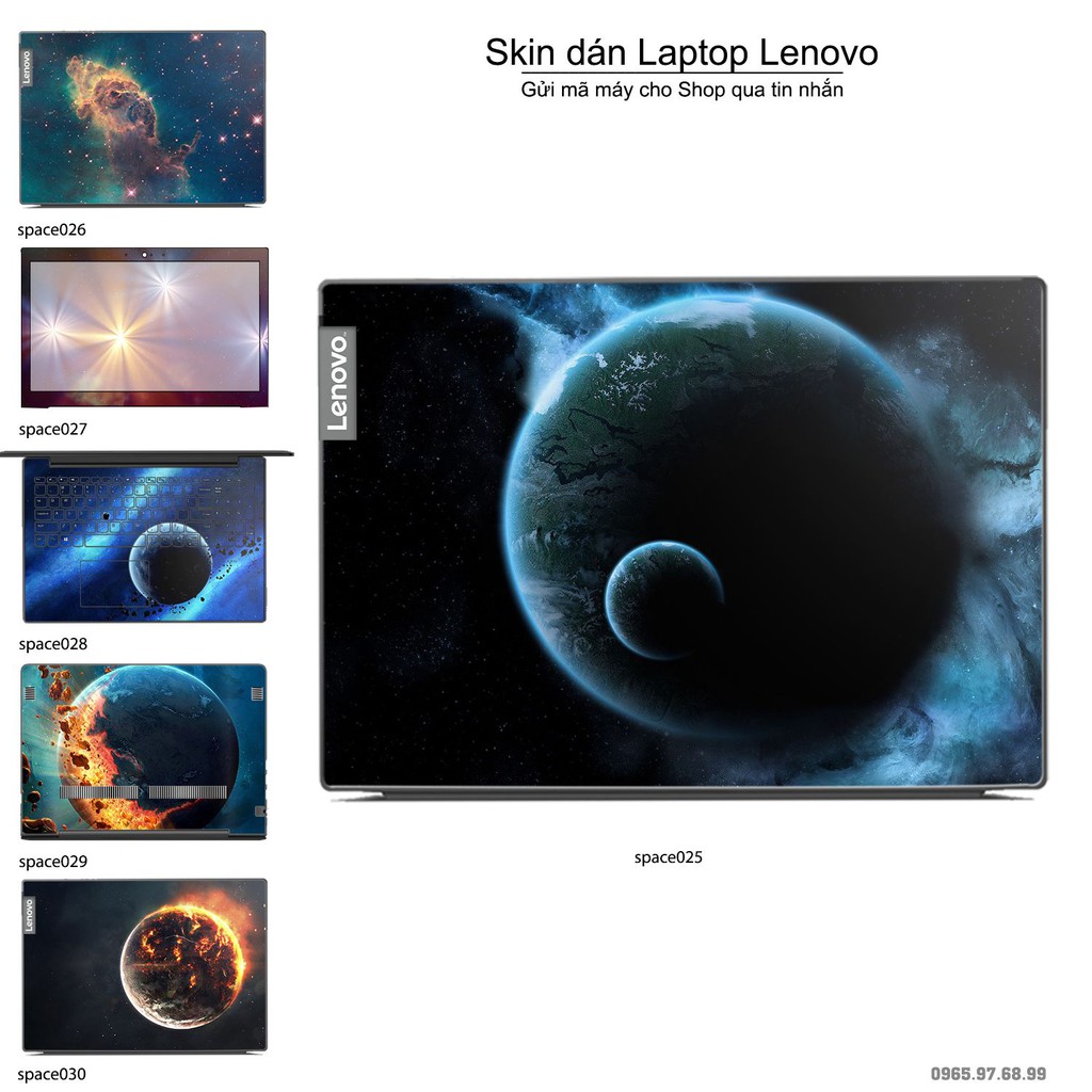 Skin dán Laptop Lenovo in hình không gian _nhiều mẫu 5 (inbox mã máy cho Shop)