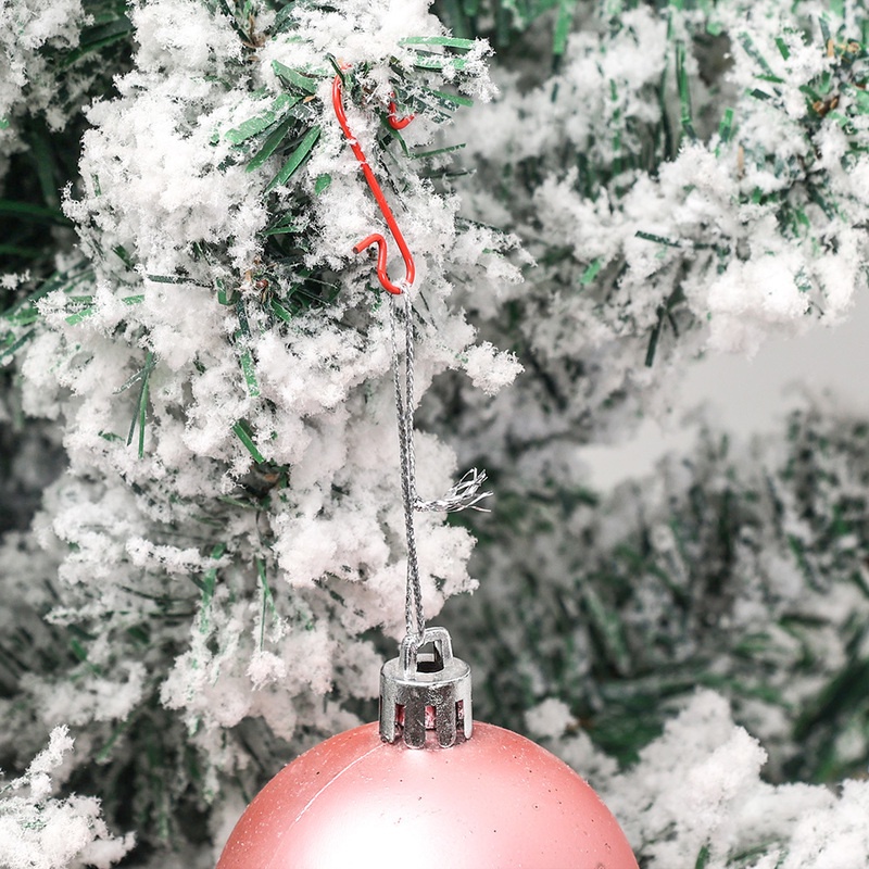 Bộ 50 móc treo cây thông hình chữ S bằng kim loại