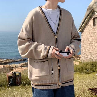 Áo len Cardigan viền kẻ