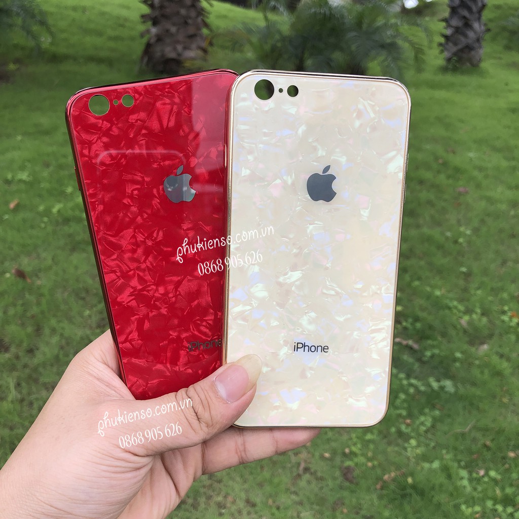 Ốp lưng iphone kính cường lực siêu bền đồng màu vân đá Iphone 6/6plus/6s/6splus/7/7plus/8/8plus/x/xs/11/12/pro/max/plus/