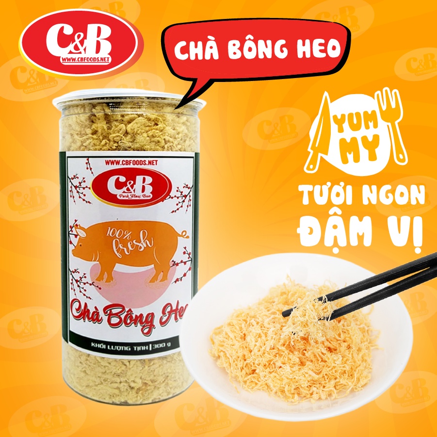 Chà Bông Heo (Ruốc Thịt Heo) C&amp;B - Hộp 300G